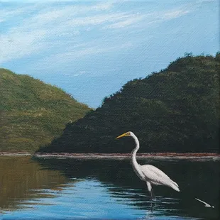 A acrylic on canvas by Robert Daniels.