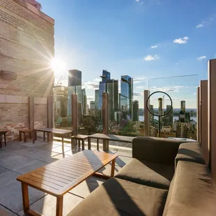 Hudson River views from The Skylark rooftop