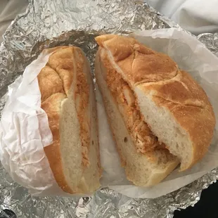 Chicken salad sandwich. Dry and disappointing.