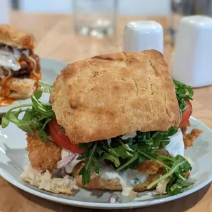 Ranch chicken biscuit