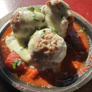 Meatballs with marinara sauce -  not bad