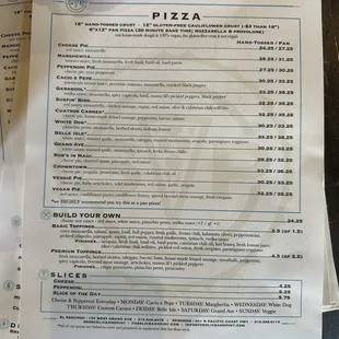 Menu (December 2024) - Back page