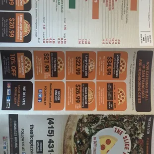 Foldout menu