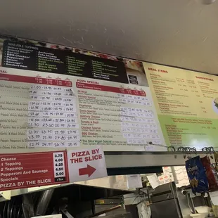 In-store menu
