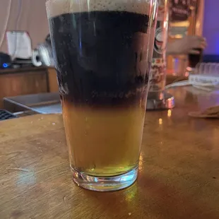 Black/tan w/ no Guinness on tap.. Graham is awesome skills and drink recommendations your in good hands