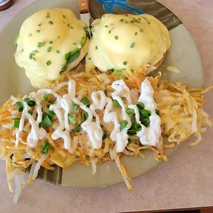 Hobo Benny with loaded hashbrowns. Best ever!