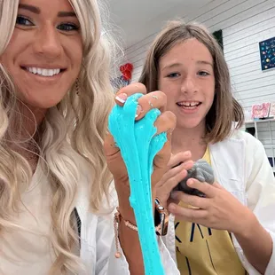 We are in the process of making our slime.