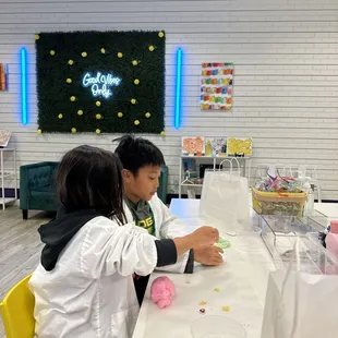 Kids loving the slime lab!