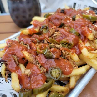 Pulled pork fries