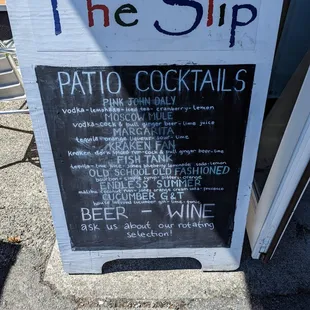 Patio Cocktails.