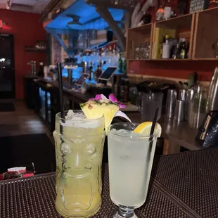 Pineapple Mojito $10.50 and Lemonade