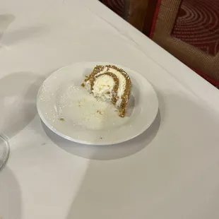 Pumpkin roll, one star out of five.  One of my favorite fall desserts generally but not this one.