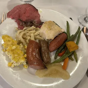 Autumnfest buffet plate.
