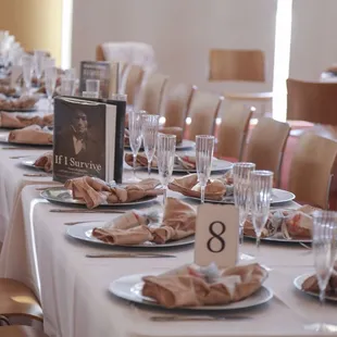 Wedding decor in The Slover Community Engagement Room