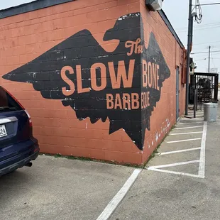 a car parked in a parking lot