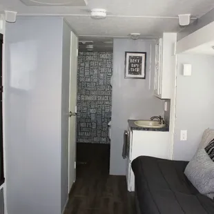 Bunk room sleeps 4, bathroom and full kitchen.