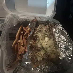 Philly steak and chz with fries