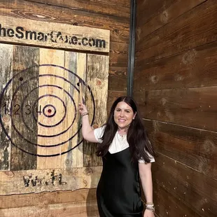 Lizzy, the axe throwin champion, don't mess with her.