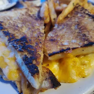 Delicious BMC Grilled Cheese (I added extra cheese)