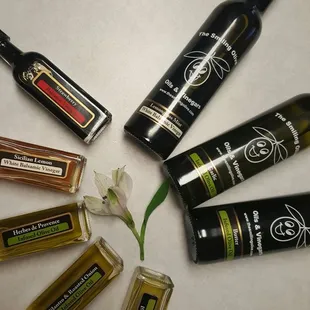 -Fruit vinegars = best flavored water  -Popcorn with the butter oil -Garlic: STAPLE -Truffle