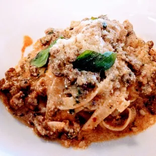 Spaghetti Bolognese - 10 hour short rib ragu, mascarpone