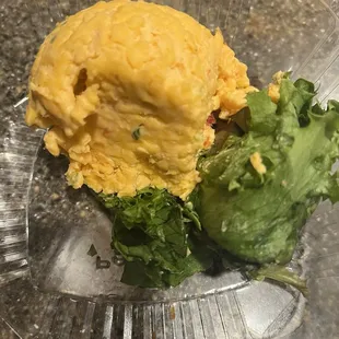 Hard ball of pimento cheese