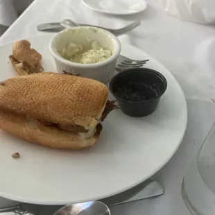 French Dip with undippable au jus cup