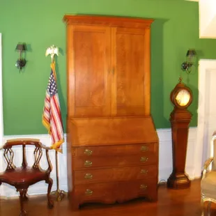 This armoire dates back to the 18-Century and was added to the front parlor in the recent renovation.