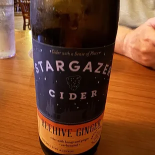 Monthly bottle choice. Solid local cider.