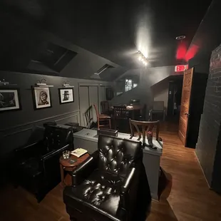 The upstairs lounge area was a nice place to step away for more quiet conversation.