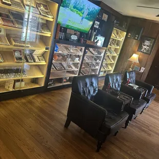 Front Lounge and cigar selections