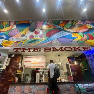 the front of the smoke