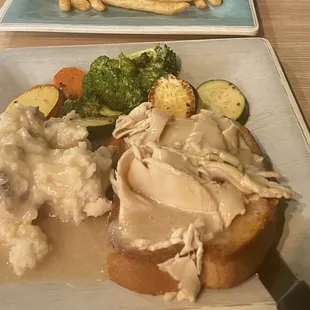 Open Faced Turkey Plate
