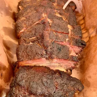 Half rack baby back ribs.