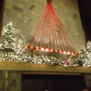 This is the first clue this place is slow. Christmas still up.