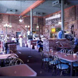 Interior of restaurant