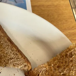 Hair in toast
