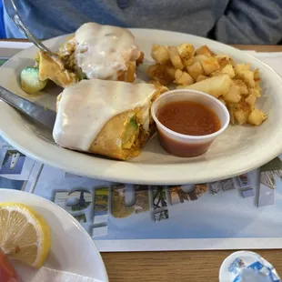 Breakfast chimichanga