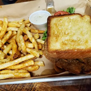 Chicken fried steak sandwich
