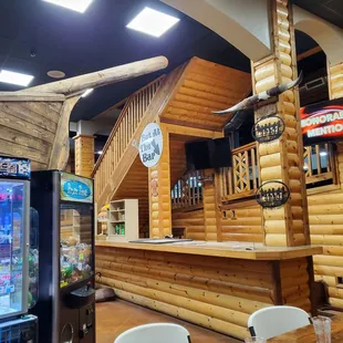 The back seating area.