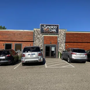 Outside of the restaurant, view looking south.