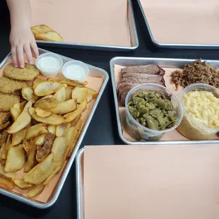 Brisket and pork