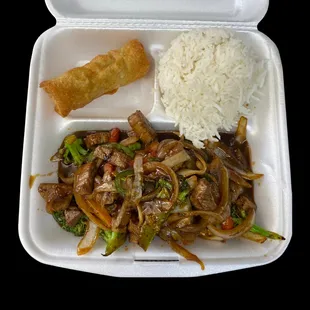 Hot pepper steak plate