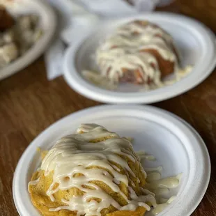 Mango and Ube mini Bundt Cake