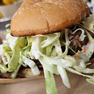 Brisket on a slider