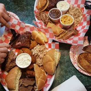 2 Sample Platters.  You. Are. Welcome.