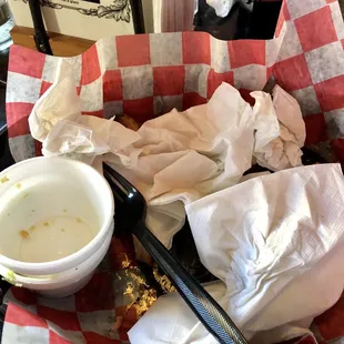 All done! 1/2 rack ribs and two sides.