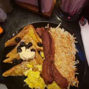 French toast with Blueberries.... Yes please.