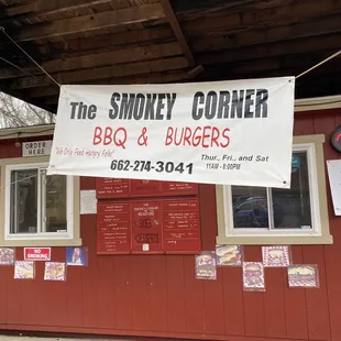 Front of The Smokey Corner, they've been there 6 years- it's awesome.