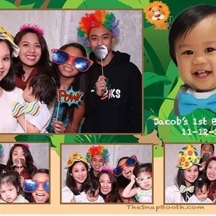 One of the many photos we took from my son's 1st birthday party. Thank you Snap Booth!